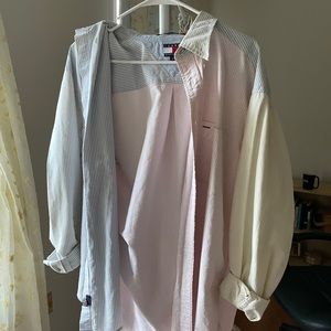 VTG tommy hilfiger color block button down shirt